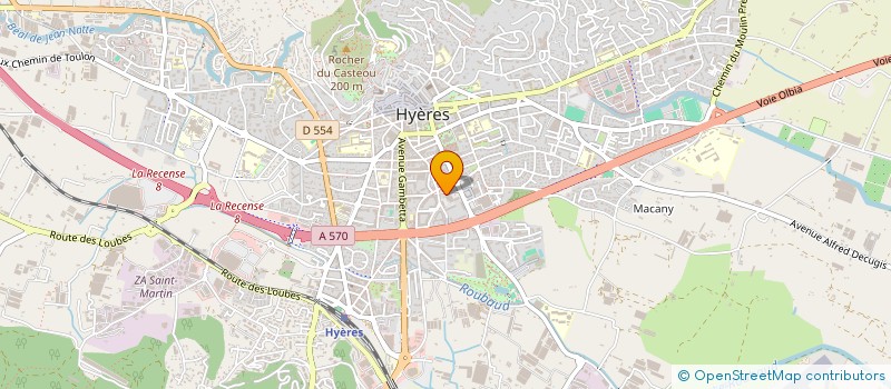 localisation de l'entreprise LA BOULE CLEMENCEAU à HYERES