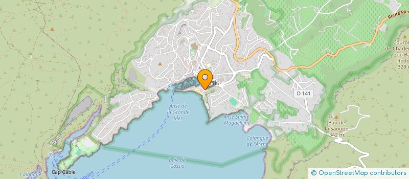 localisation de l'entreprise LA BOULE CLEMENCEAU  CASSIS