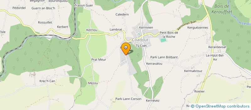 localisation de l'entreprise LA BOULE COADOUTAISE (LBC)  COADOUT