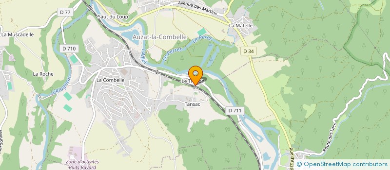 localisation de l'entreprise LA BOULE COMBELLOISE à AUZAT-LA-COMBELLE