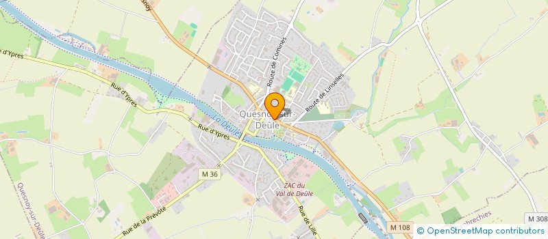 localisation de l'entreprise LA BOULE D'OR  DEULEMONT