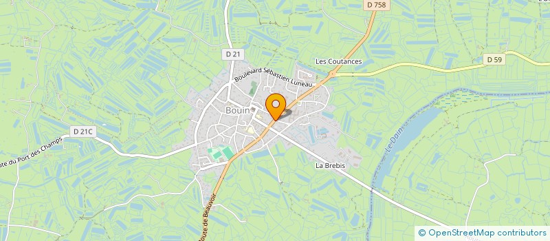localisation de l'entreprise LA BOULE D'OR à BOUIN