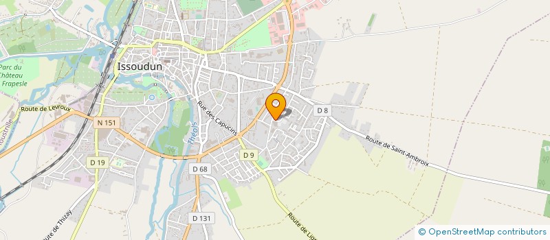 localisation de l'entreprise LA BOULE D OR à ISSOUDUN