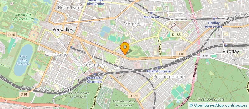 localisation de l'entreprise LA BOULE D'OR à VERSAILLES