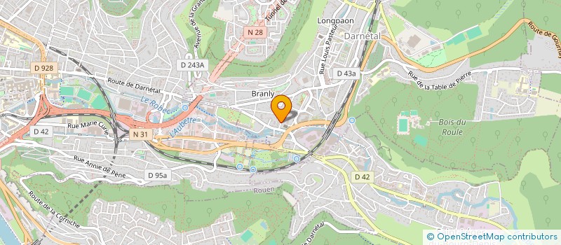 localisation de l'entreprise LA BOULE DARNETALAISE  DARNETAL