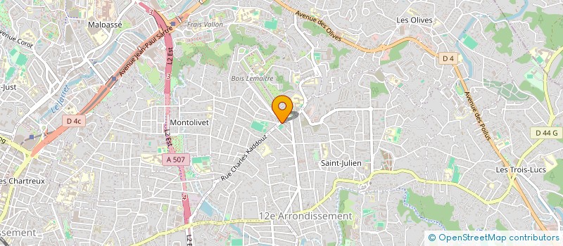 localisation de l'entreprise LA BOULE DE BEAUMONT à MARSEILLE