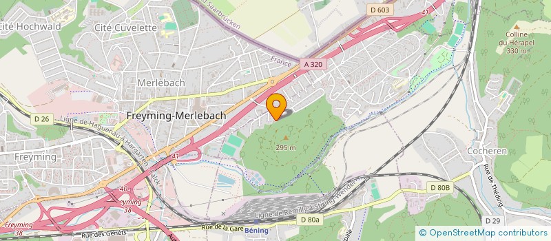 localisation de l'entreprise LA BOULE DE BELLE ROCHE  COCHEREN