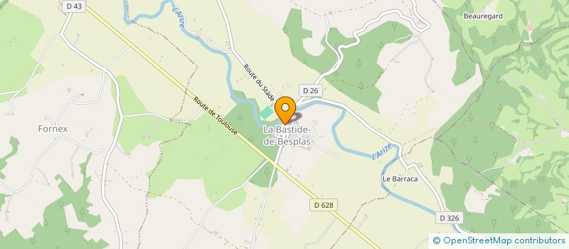 localisation de l'entreprise LA BOULE DE BESPLAS à LA BASTIDE-DE-BESPLAS