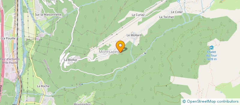 localisation de l'entreprise LA BOULE DE CHARBONNIERES  VAL-D'ARC