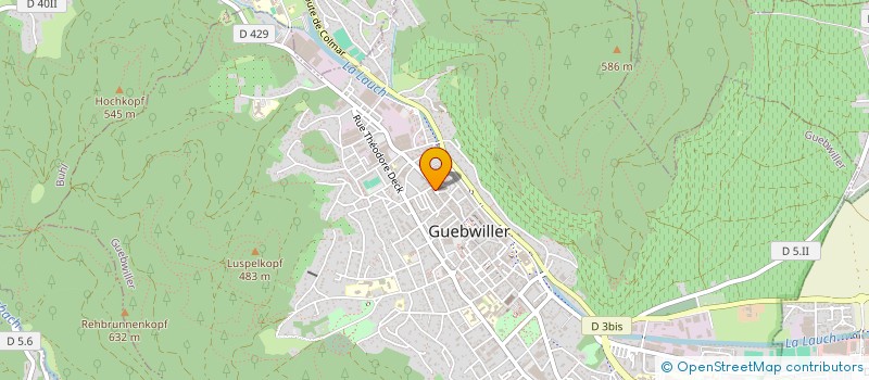 localisation de l'entreprise LA BOULE DE PAIN 2  GUEBWILLER