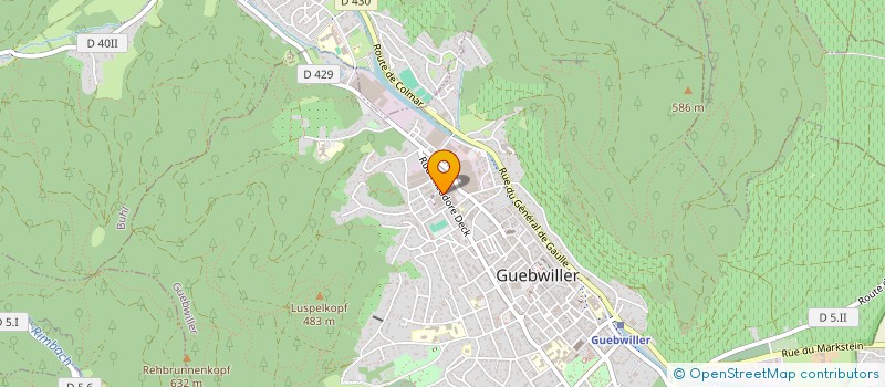 localisation de l'entreprise LA BOULE DE PAIN  GUEBWILLER