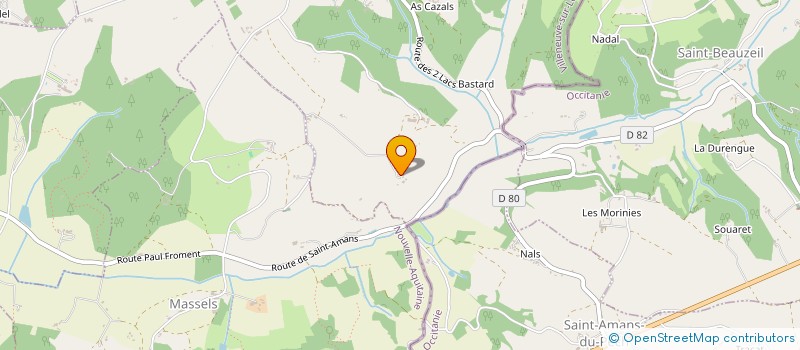 localisation de l'entreprise LA BOULE DE TRENTELS LADIGNAC  TRENTELS