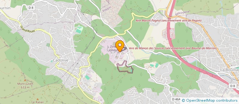 localisation de l'entreprise LA BOULE DE VALDONNE  PEYPIN