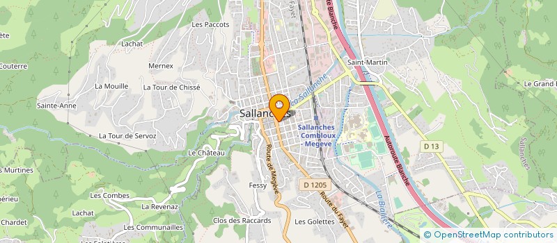 localisation de l'entreprise LA BOULE DE WARENS à SALLANCHES