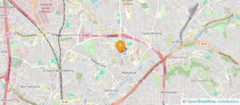 localisation de l'entreprise LA BOULE DES GIPSYS à MARSEILLE