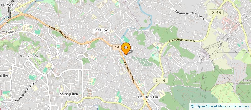 localisation de l'entreprise LA BOULE DES LILAS  MARSEILLE 13EME