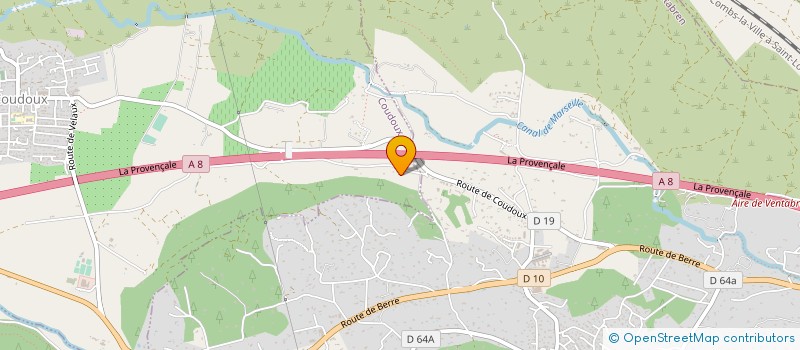 localisation de l'entreprise LA BOULE DOUCE COUDOUSSAINE  COUDOUX