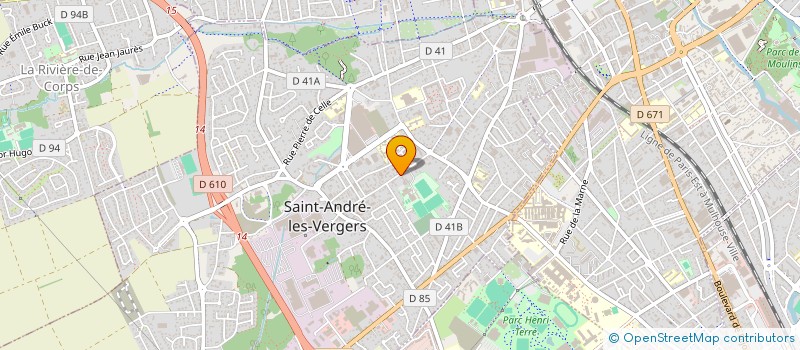 localisation de l'entreprise LA BOULE DRYATE à SAINT-ANDRE-LES-VERGERS