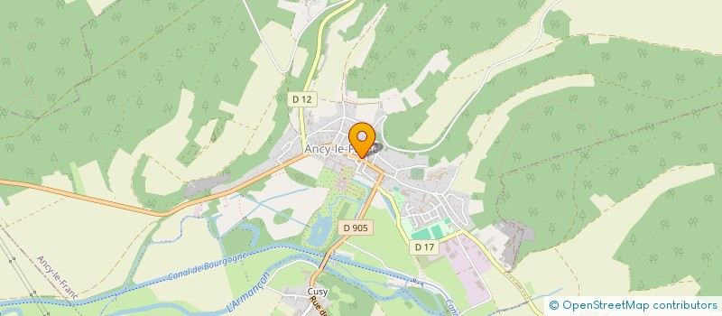 localisation de l'entreprise LA BOULE DU CENTRE  ANCY-LE-FRANC