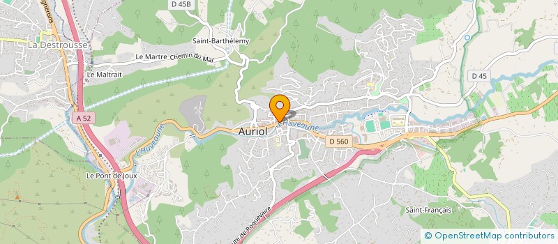 localisation de l'entreprise LA BOULE DU MIDI BASSIN MINIER  AURIOL