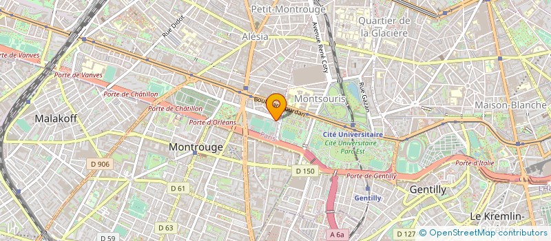 localisation de l'entreprise LA BOULE DU MOULIN VERT  PARIS