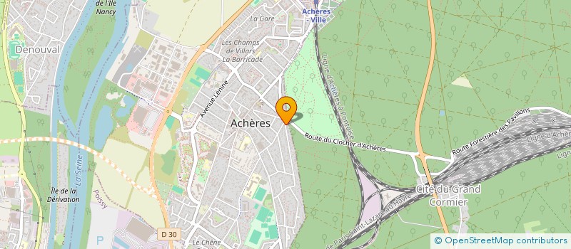 localisation de l'entreprise LA BOULE DU ROBINSON à ACHERES