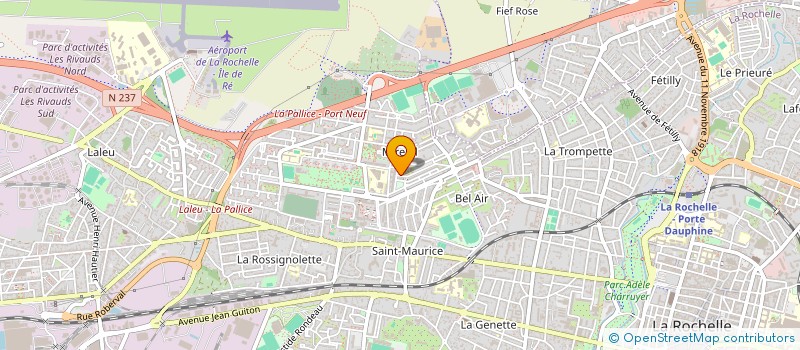 localisation de l'entreprise LA BOULE EN BOIS ROCHELAISE  LA ROCHELLE