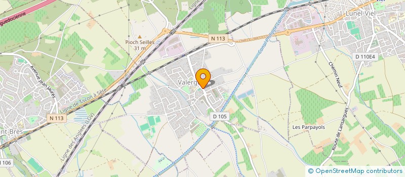 localisation de l'entreprise LA BOULE ETOILEE  VALERGUES