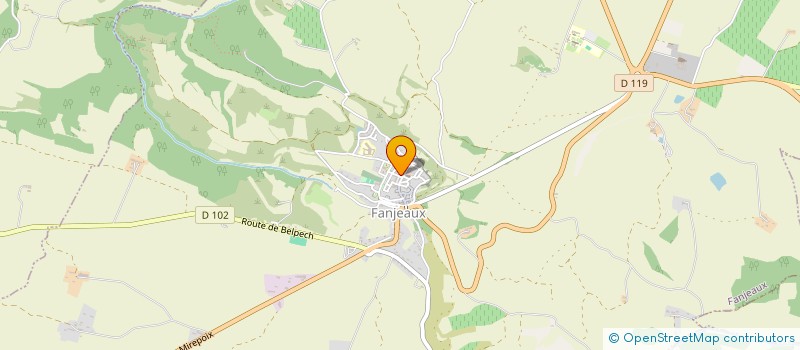 localisation de l'entreprise LA BOULE FANJUVEENNE  FANJEAUX