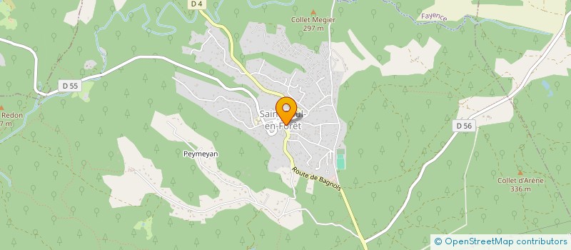 localisation de l'entreprise LA BOULE FELEE à SAINT-PAUL-EN-FORET
