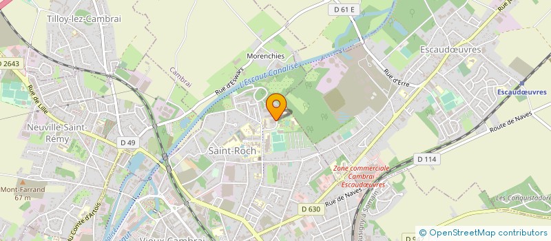 localisation de l'entreprise LA BOULE FORESTIERE  CAMBRAI