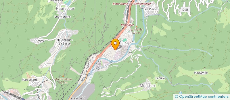 localisation de l'entreprise LA BOULE FRANCHE  SAINT-MARCEL