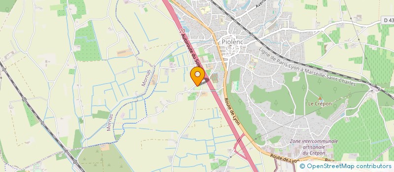 localisation de l'entreprise LA BOULE GOLFEUSE PIOLENCOISE à PIOLENC