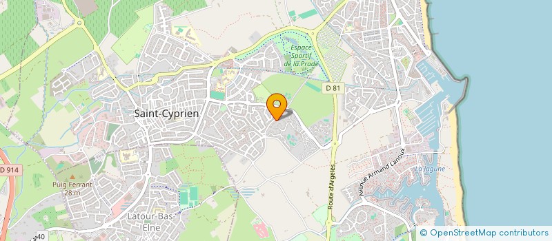 localisation de l'entreprise LA BOULE JOYEUSE  SAINT-CYPRIEN