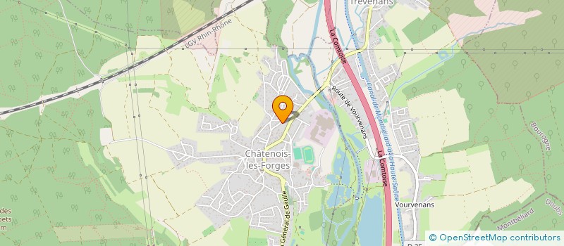 localisation de l'entreprise LA BOULE JOYEUSE CHATENAISE  CHATENOIS-LES-FORGES