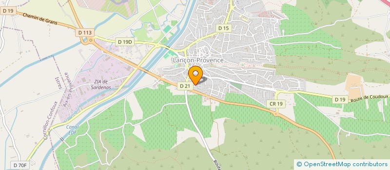 localisation de l'entreprise LA BOULE LANCONNAISE  LANCON-PROVENCE