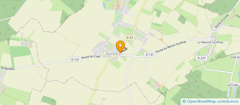 localisation de l'entreprise LA BOULE LOISIR BARBERY/MESNIL  BARBERY