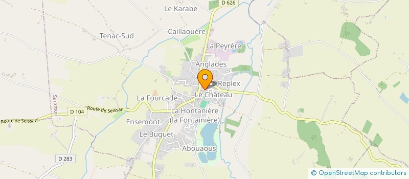 localisation de l'entreprise LA BOULE LYONNAISE FR SARAMON  SARAMON