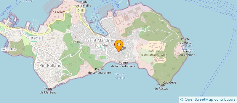 localisation de l'entreprise LA BOULE MANDREENNE à SAINT-MANDRIER-SUR-MER