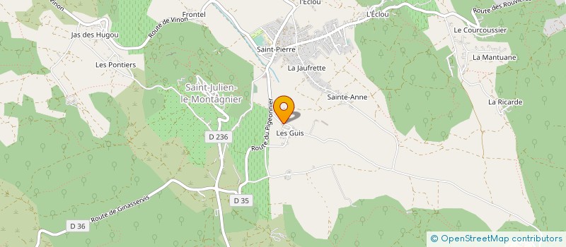 localisation de l'entreprise LA BOULE MONTAGNETTE N° 4033 à SAINT-JULIEN