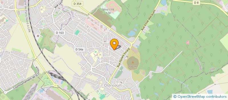 localisation de l'entreprise LA BOULE OSTRICOURTOISE  OSTRICOURT