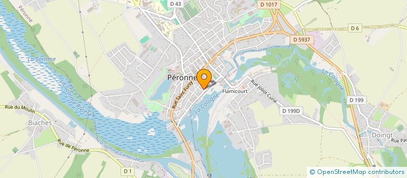 localisation de l'entreprise LA BOULE PERONNAISE  PERONNE