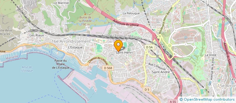 localisation de l'entreprise LA BOULE RABELAIS  MARSEILLE