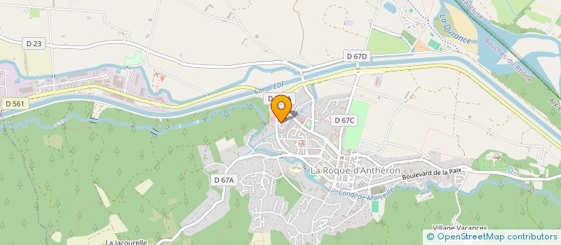 localisation de l'entreprise LA BOULE ROCASSIERE  LA ROQUE-D'ANTHERON