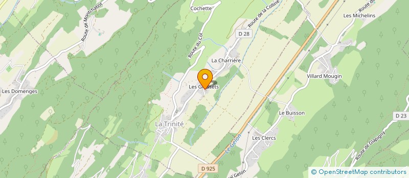 localisation de l'entreprise LA BOULE ROCHETOISE CAFE  VALGELON-LA ROCHETTE