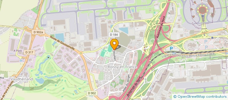 localisation de l'entreprise LA BOULE ROISSEENNE  ROISSY-EN-FRANCE