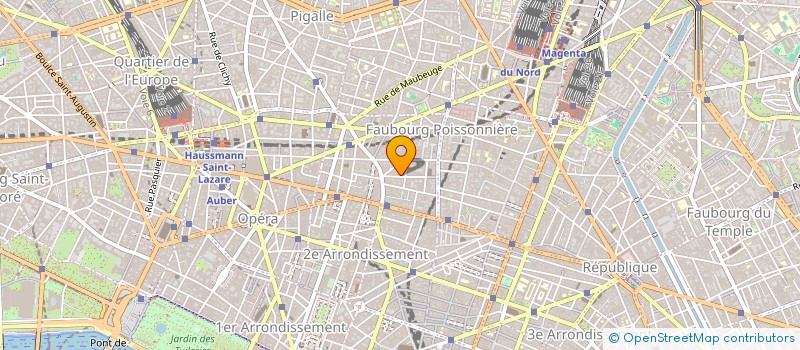 localisation de l'entreprise LA BOULE ROUGE à PARIS