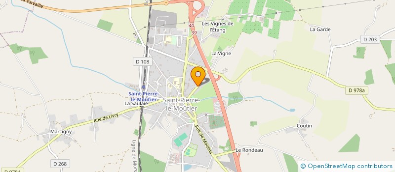 localisation de l'entreprise LA BOULE SAINT PIERROISE  SAINT-PIERRE-LE-MOUTIER