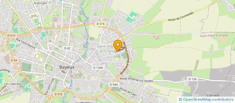 localisation de l'entreprise LA BOULE SAINT VIGORIENNE  SAINT-VIGOR-LE-GRAND