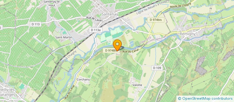 localisation de l'entreprise LA BOULE SANTENOISE à SANTENAY
